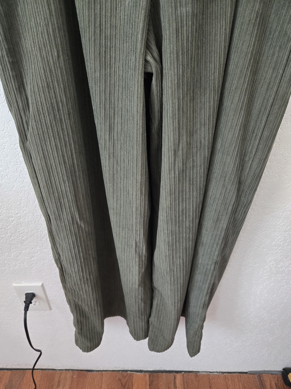 Cider Olive Green Corduroy Overall Jumpsuit - Picture 6 of 7